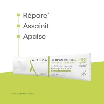 A-DERMA DERMALIBOUR+ CICA CREME REPARATRICE 50ML