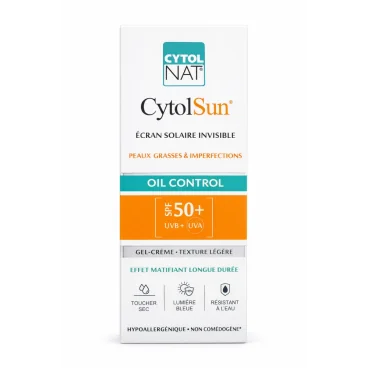 CYTOLNAT CYTOLSUN OIL CONTROL ECRAN SOLAIRE INVISIBLE SPF50+ 50ML