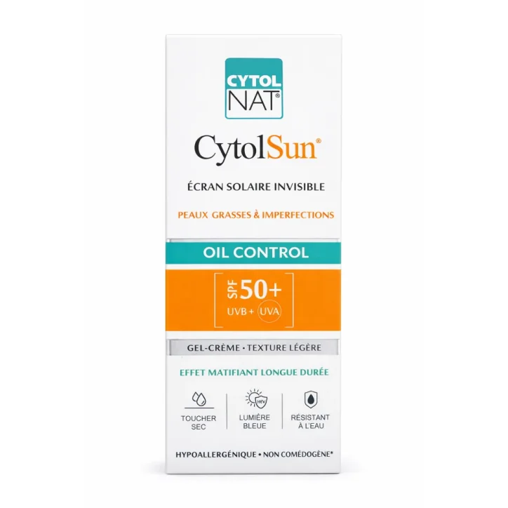 CYTOLNAT CYTOLSUN OIL CONTROL ECRAN SOLAIRE INVISIBLE SPF50+ 50ML