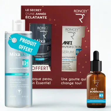 RONCEY COFFRET SERUM ANTI-IMPERFECTIONS B3 30ML + EAU MICELLAIRE PEAU MIXTE 250ML (OFFERT)