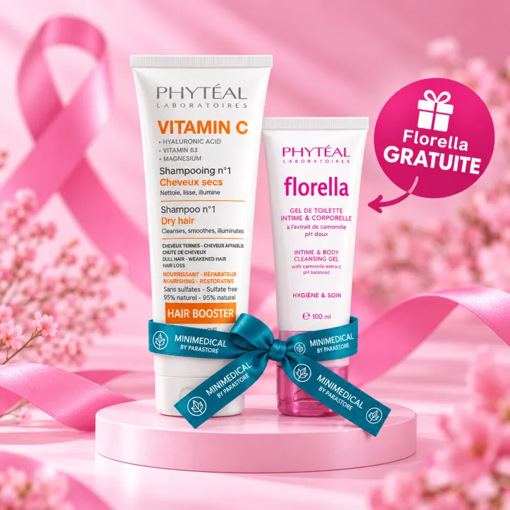 PHYTÉAL VITAMINE C SHAMPOOING BOOSTER N°1 CHEVEUX SECS 250 ML + FLORELLA GEL DE TOILETTE INTIME & CORPORELLE 100 ML OFFERT