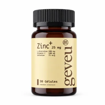 GEVEU ZINC+ 25MG 30 GELULES