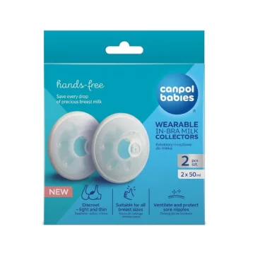 CANPOL BABIES SET DE 2 COLLECTEURS DE LAIT PORTABLES 50ML