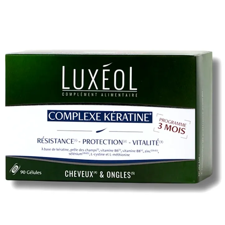 LUXEOL COMPLEXE KERATINE 3MOIS 90 GELULES