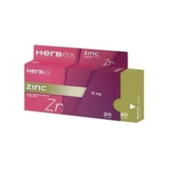 HERBEX ZINC BISGLYCINATE 15 MG BT20
