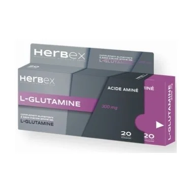 HERBEX L-GLUTAMINE 300 MG BT20