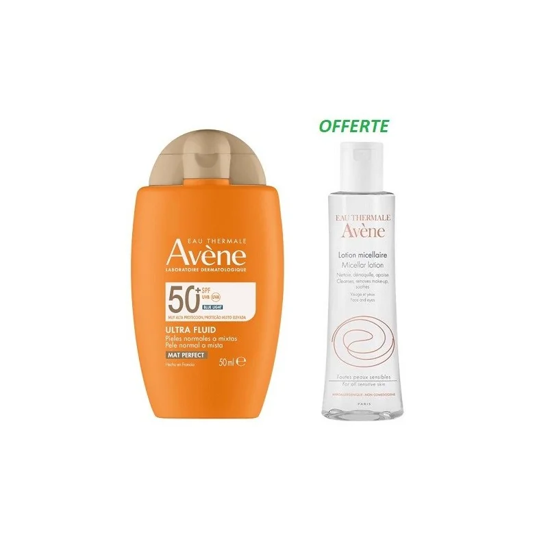 AVÈNE SOLAIRE PACK ULTRA-FLUIDE PERFECTEUR + LOTION MICELLAIRE OFFERTE