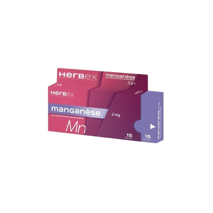 HERBEX MANGANESE 2 MG BT15