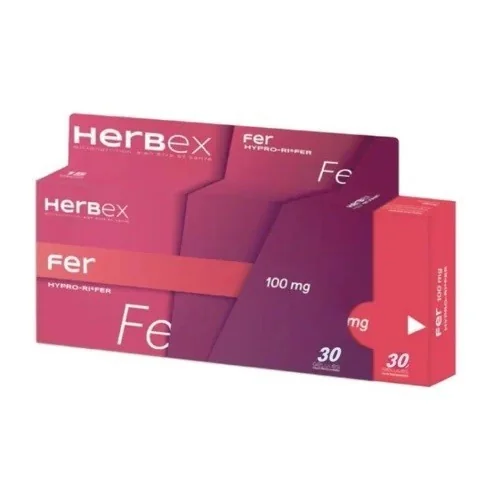 HERBEX FER 100 MG BT30