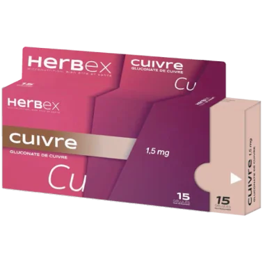 HERBEX CUIVRE 1.5 MG BT30