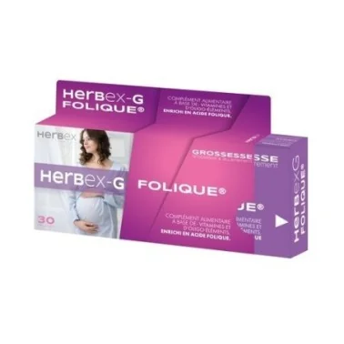 HERBEX G METAFOLIC GROSSESSE ALLAITEMENT BT30
