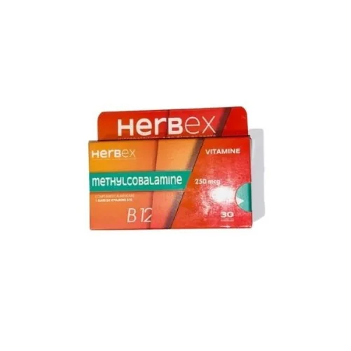 HERBEX METHYLCOBALAMINE 250MCG BT30