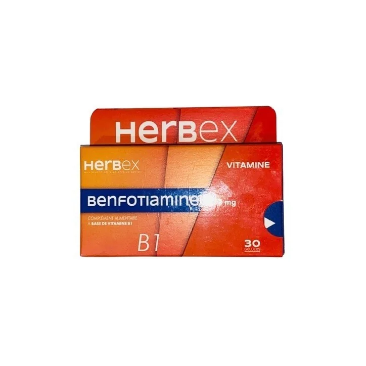 HERBEX BENFOTIAMINE VITAMINE B1 50 MG BT30