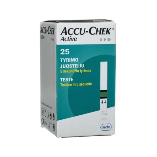 ACCU-CHEK ACTIVE BANDELETTES 25