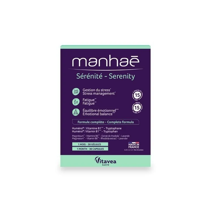 VITAVEA MANHAE SÉRÉNITÉ FATIGUE & STRESS