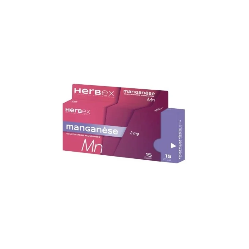 HERBEX MANGANESE 2 MG BT15
