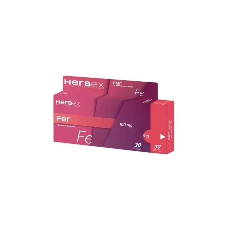 HERBEX FER 100 MG BT30