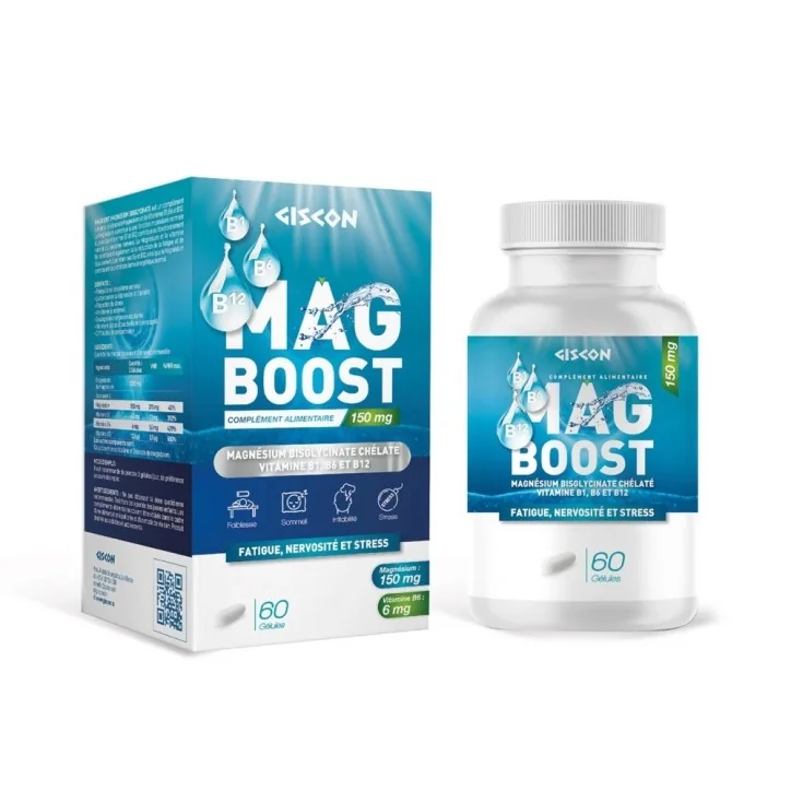 MAGBOOST MAGNÉSIUM BISGLYCINATE 60 GÉLULES