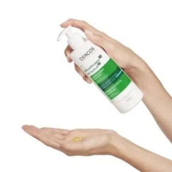 VICHY DERCOS ANTI-PELLICULAIRE SHAMPOOING CHEVEUX NORMAUX À GRAS 390 ML