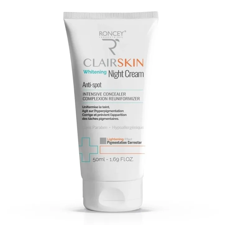 RONCEY CLAIRSKIN CRÈME DE NUIT ECLAIRCISSANTE ANTI-TACHES 50ML